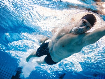 swimming in shorts