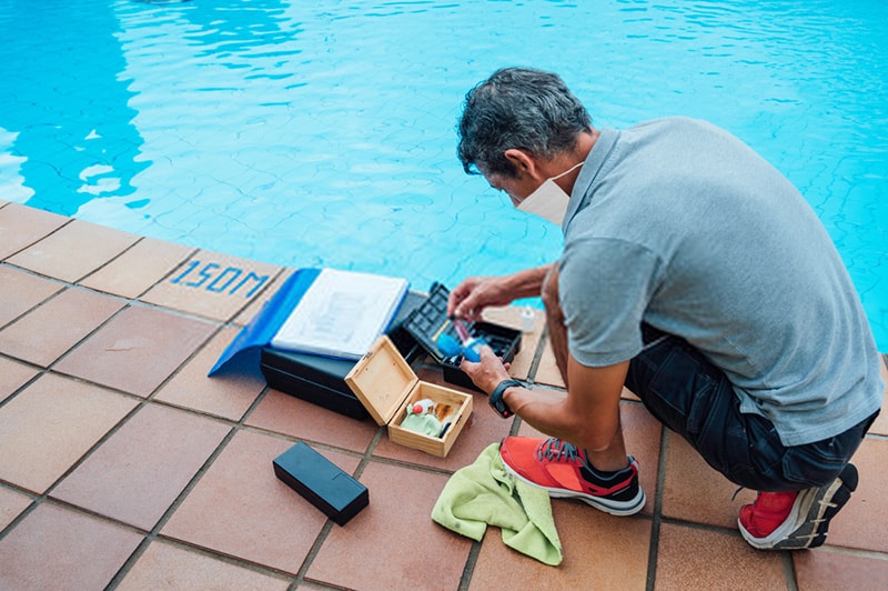 checking pool chemicals