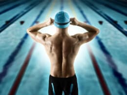how to put on a swim cap