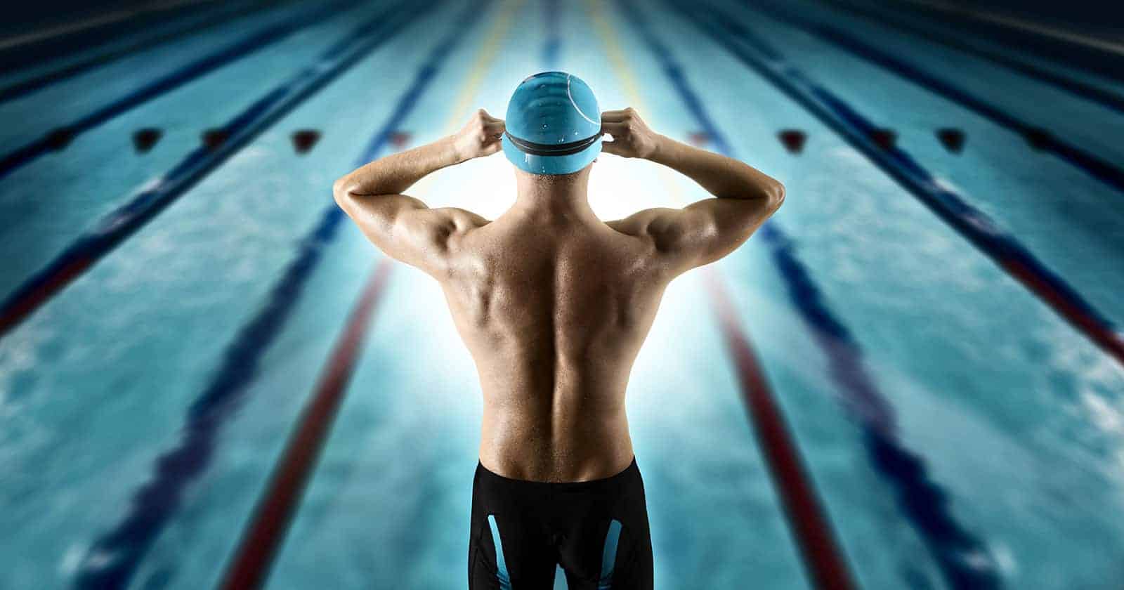 how to put on a swim cap